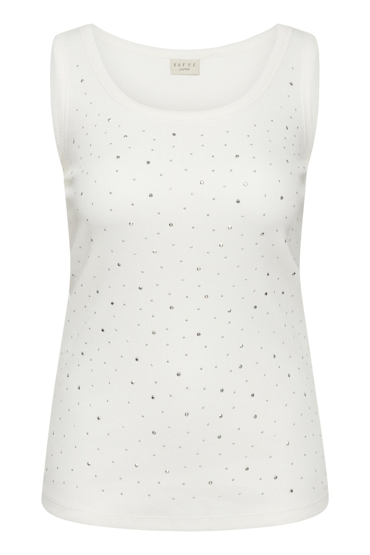 KCcarina Rhinestone Top Chalk