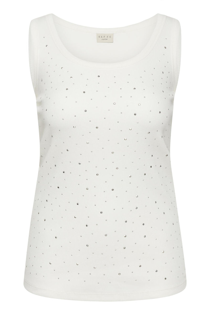 KCcarina Rhinestone Top Chalk