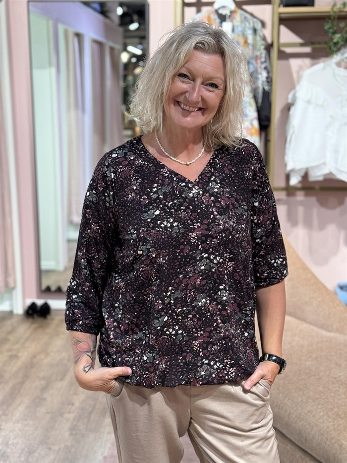 Bluse Sylva Stone Maroon