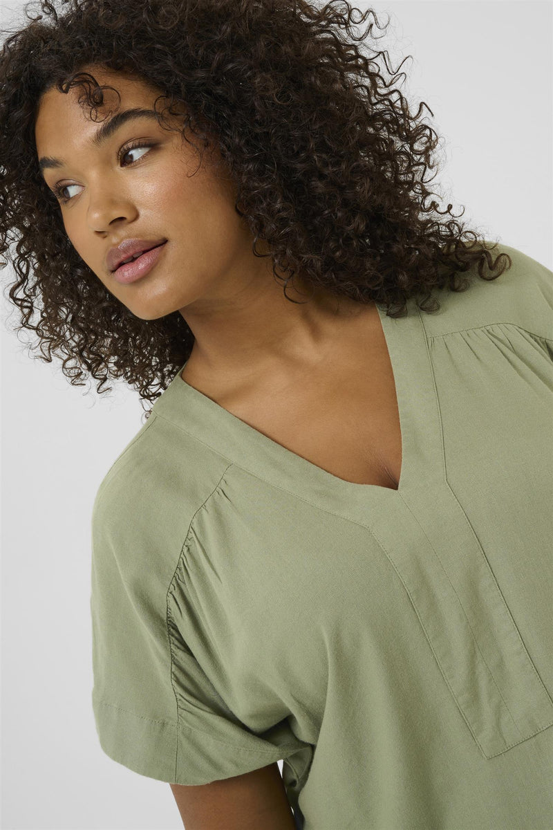 KCmille Wing SL Blouse Oilgreen