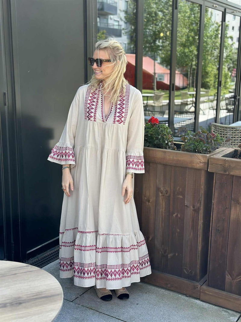Kjole Gresk Gudinne, Beige