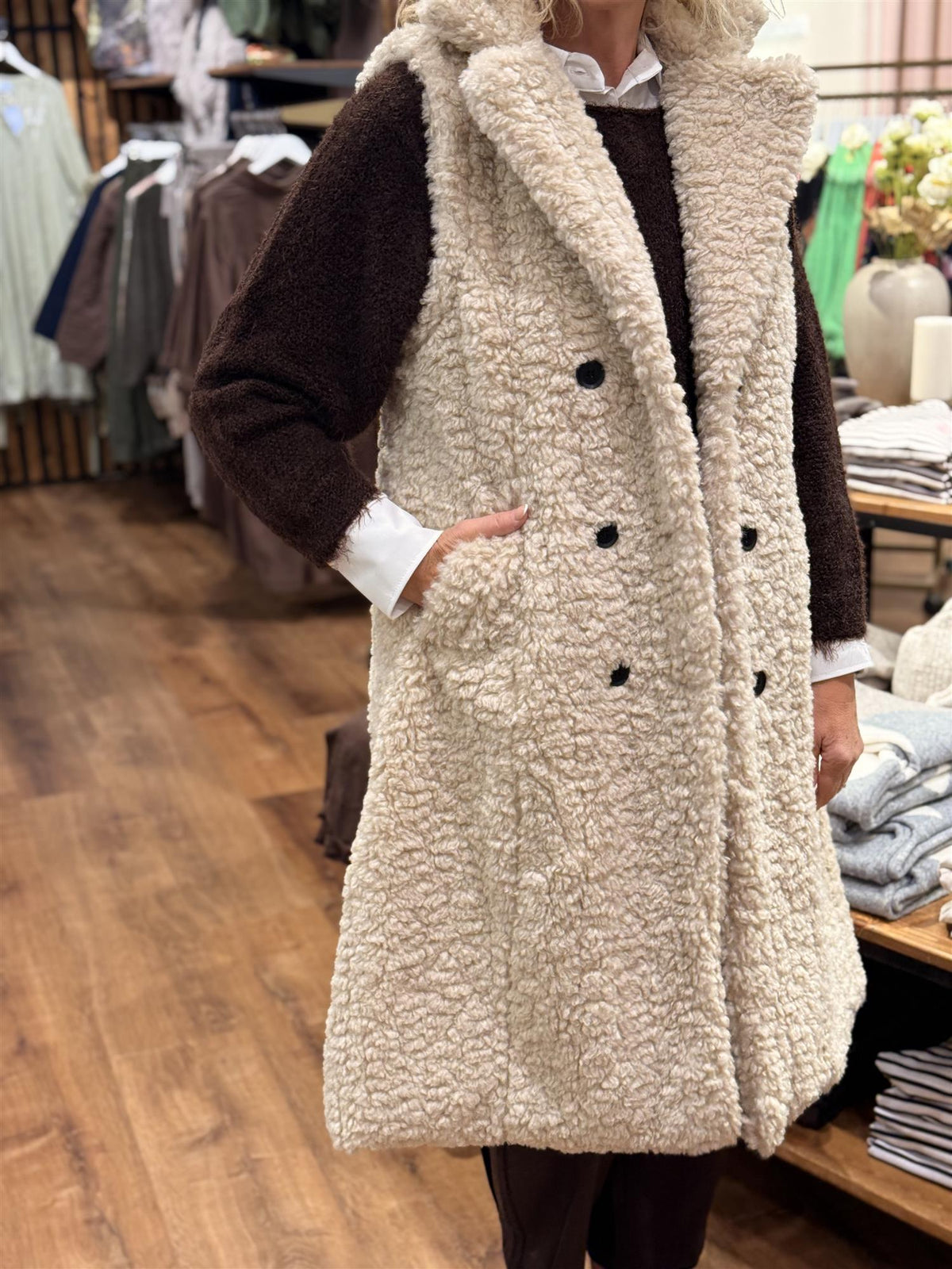 Curly Vest Fur Long