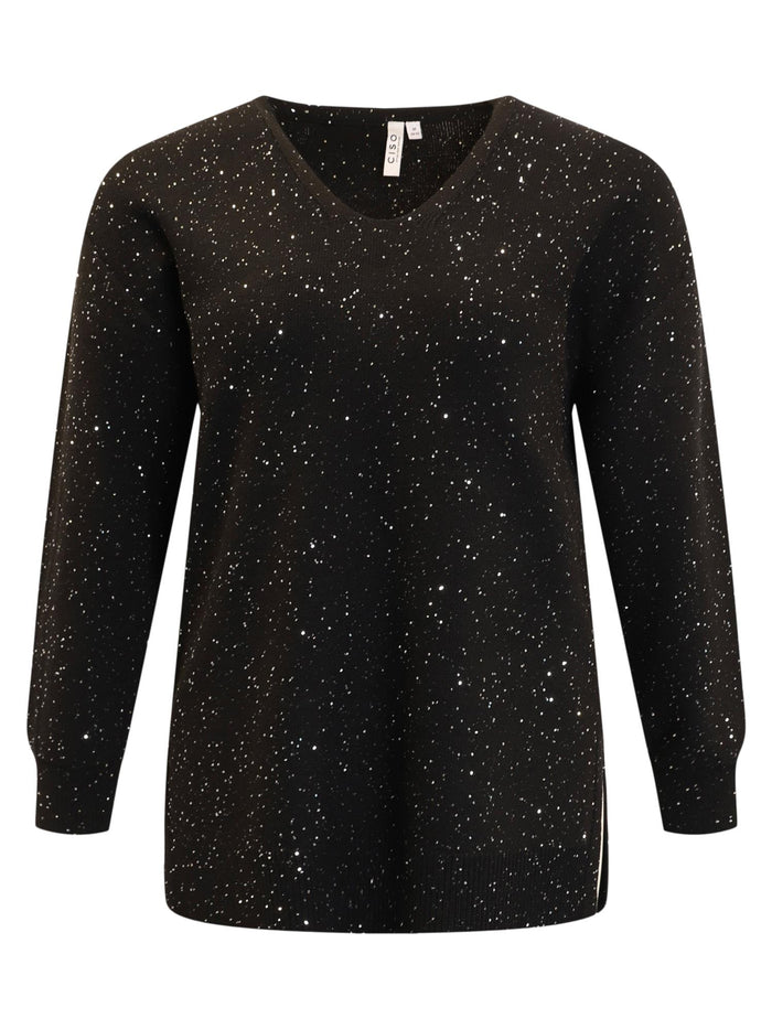Genser Glitter Lang Erm
