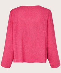 Majulitta Bouclet Cardigan Carmine