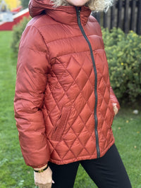 Kort Jakke Dunmix Brick