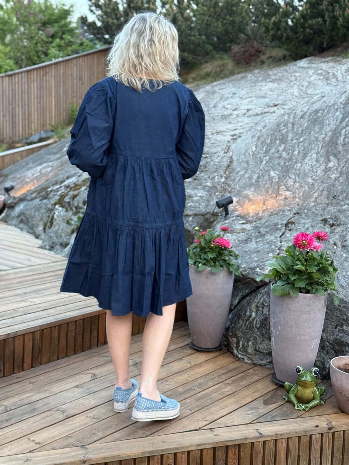 Kjole Amalie Denim Kort