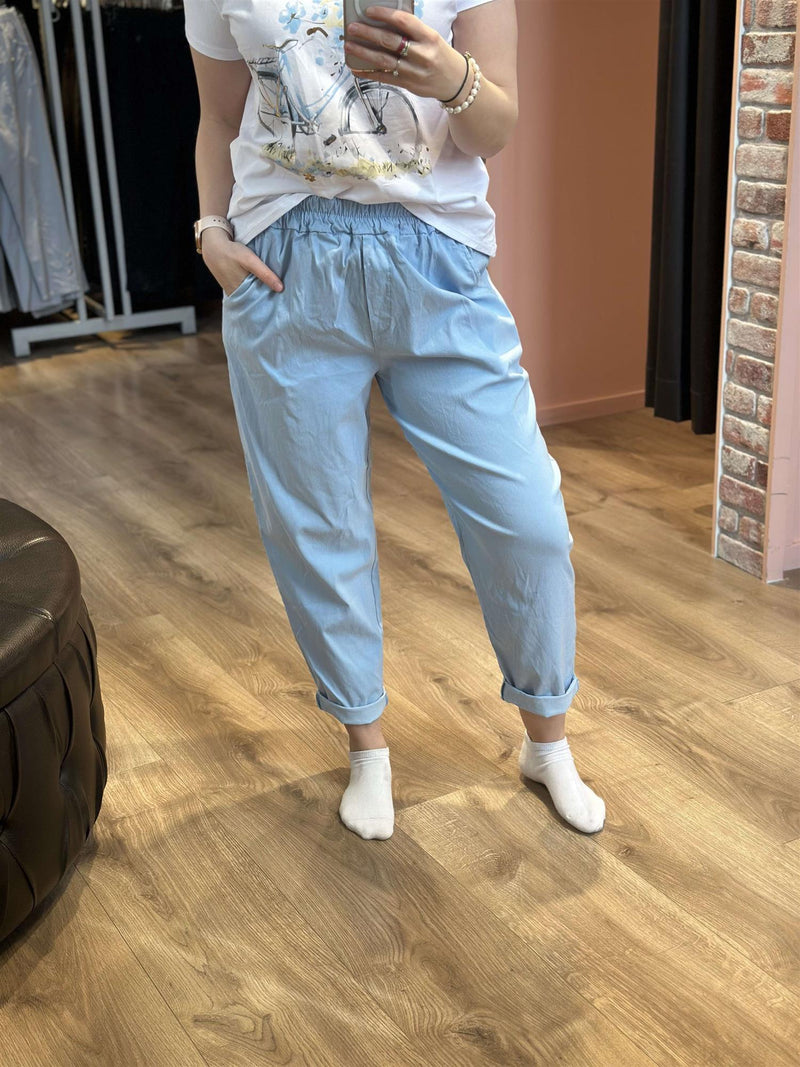 Line Chino Pant Soft Blue