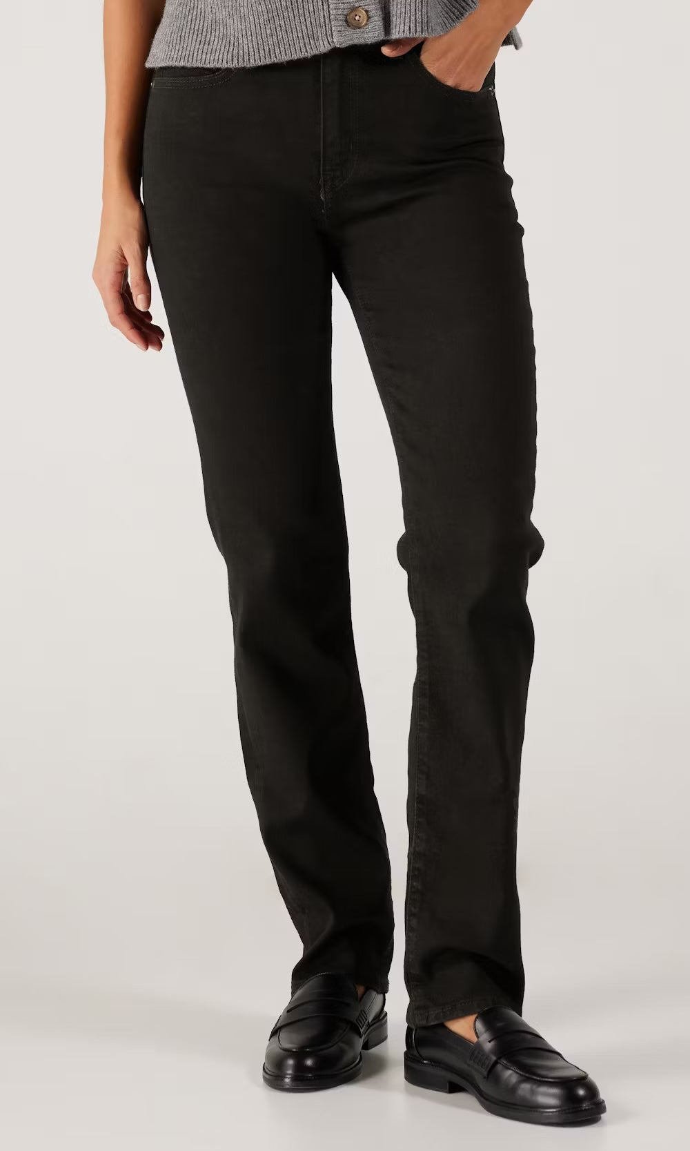 Levis 724 High Rise Straight Midnight Gaze (Sort)