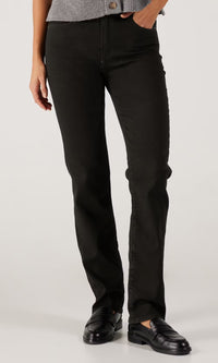 Levis 724 High Rise Straight Midnight Gaze (Sort)