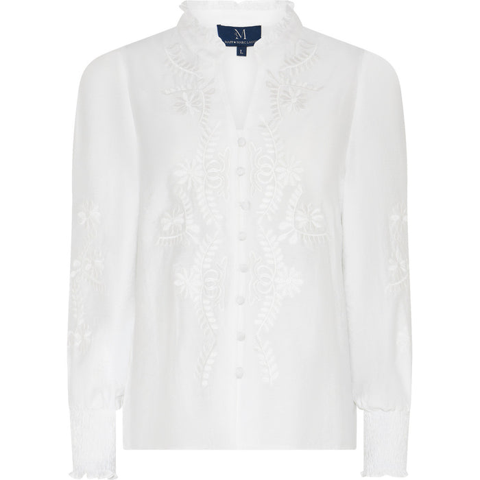 Bluse Vanessa Emb - Offwhite
