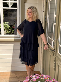 Kjole Molly Navy Kapper, Kort