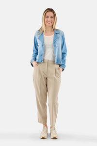 Denim Trenchcoat Lysblå