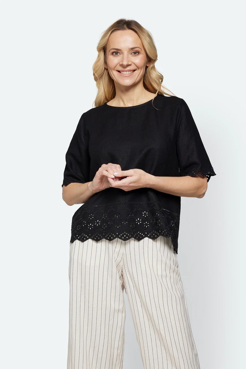Topp Blonder Lin Black