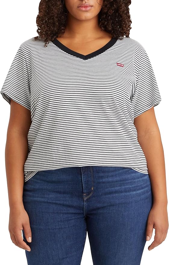 Levis T-shirt Raita Stripe V-neck