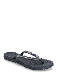 Flip Flop w. Rhinestone Dark Indigo