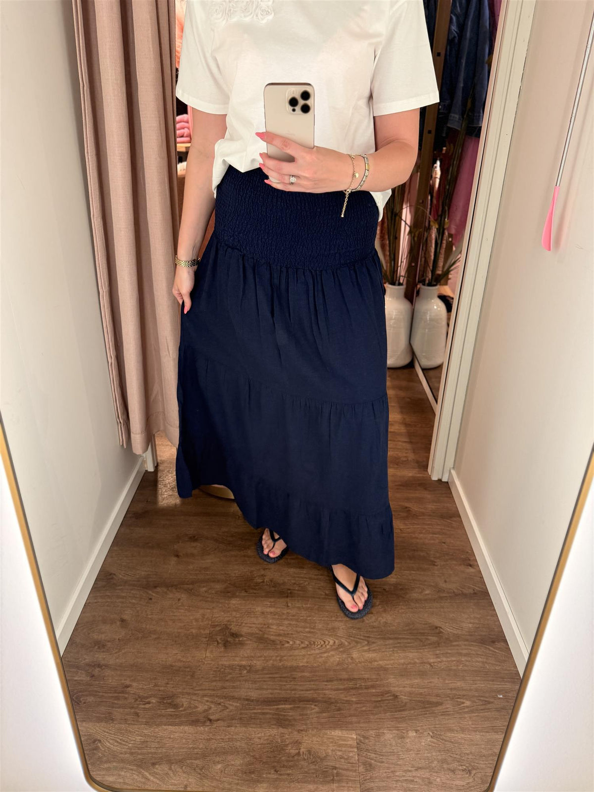 Vicky Smock Skirt Navy