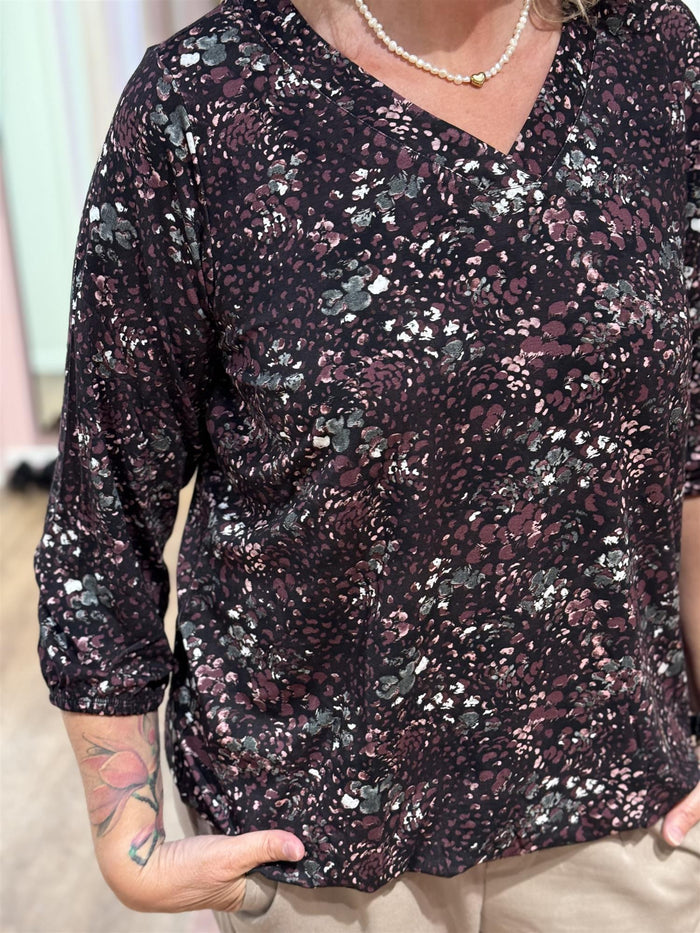 Bluse Sylva Stone Maroon