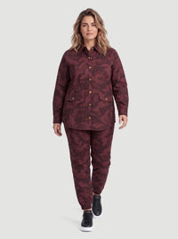 Cleo Pants Berry Red Mix