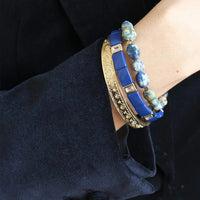 Emaljert armbånd - royal blue