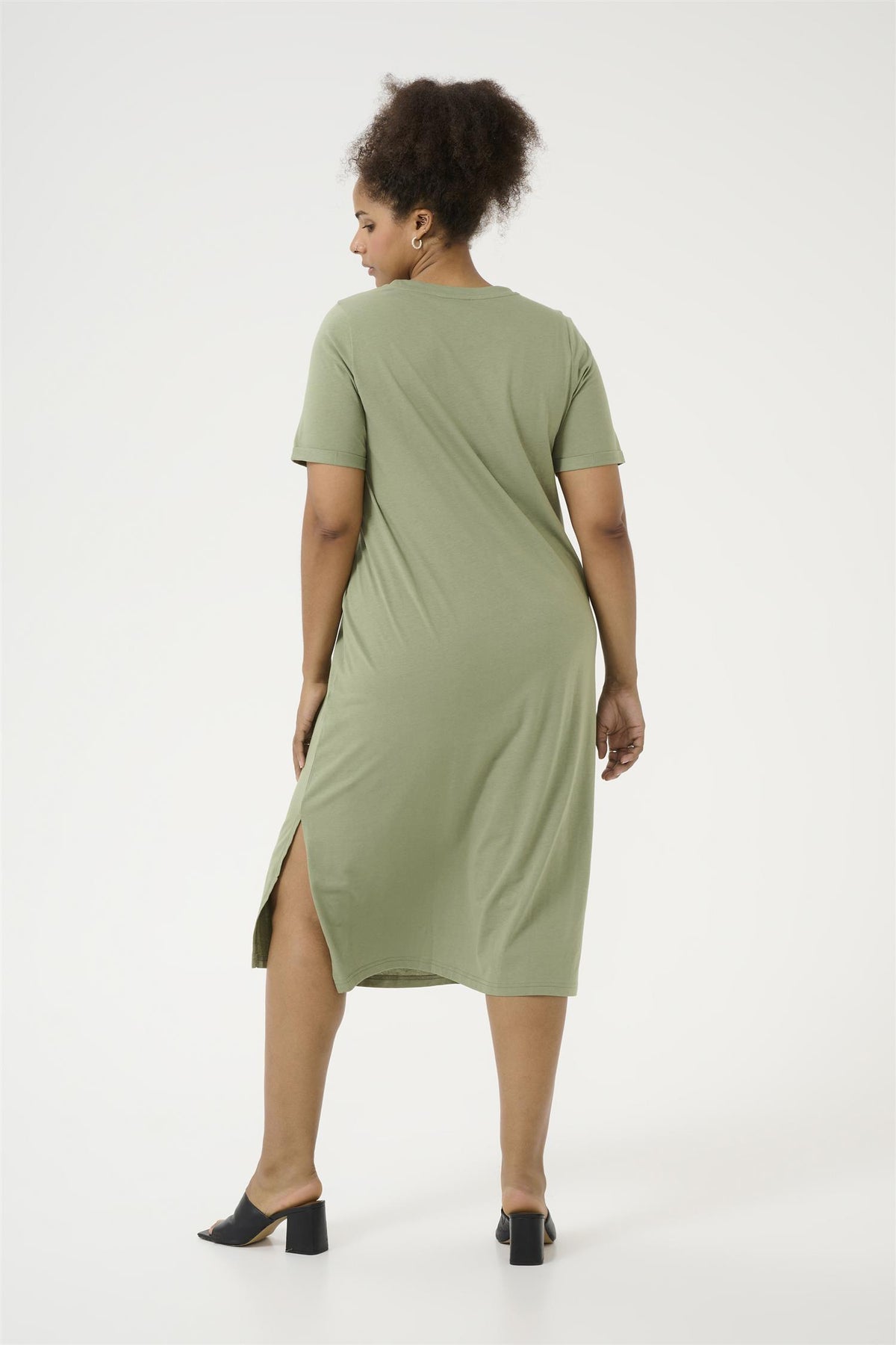 KCcaline Dress Oil Green