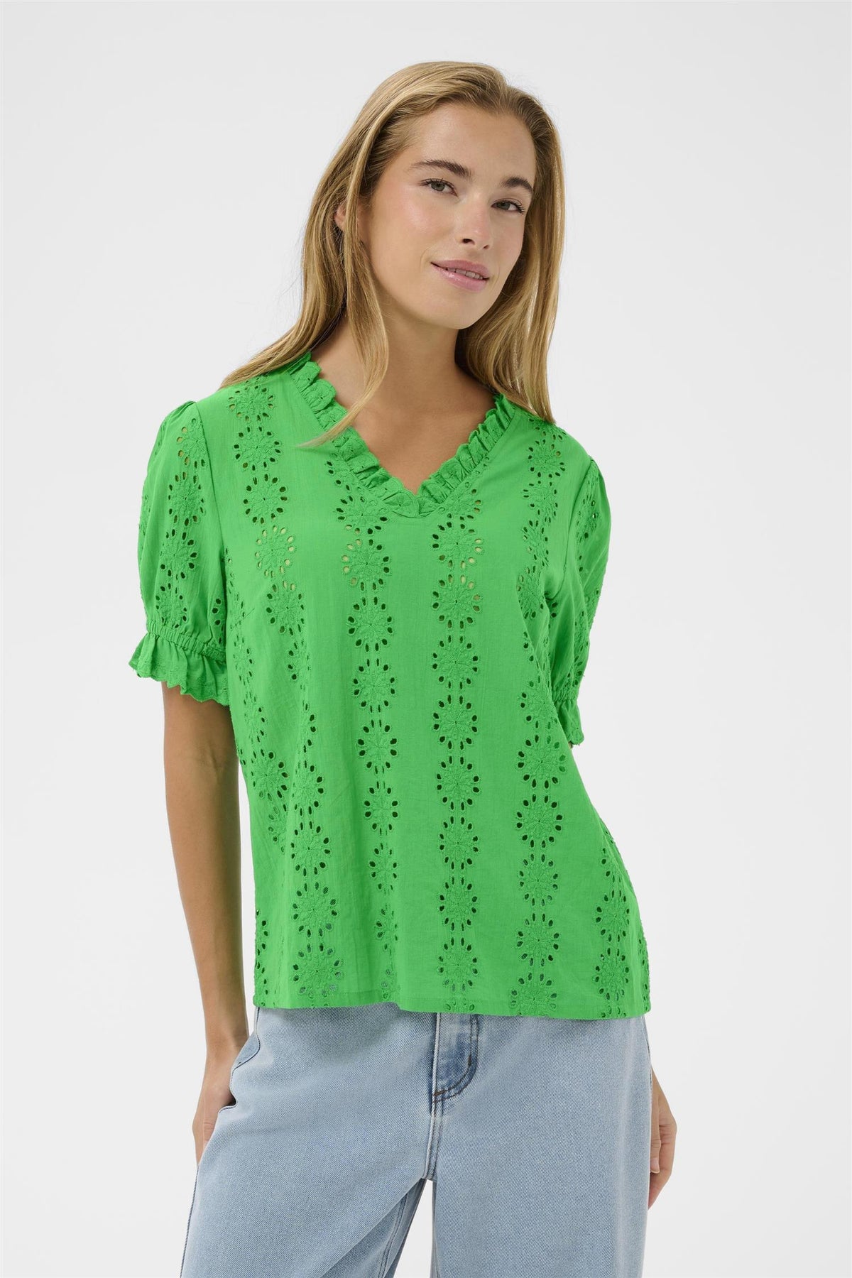 KAdona Blouse Bright Green