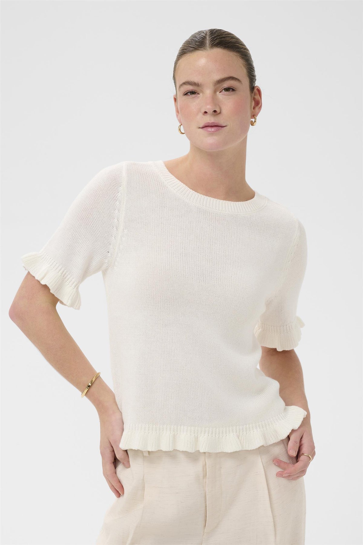 KAlindsay Knit Pullover Chalk