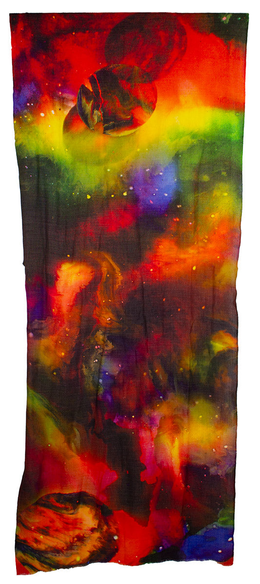 Skjerf Rød Fargerik