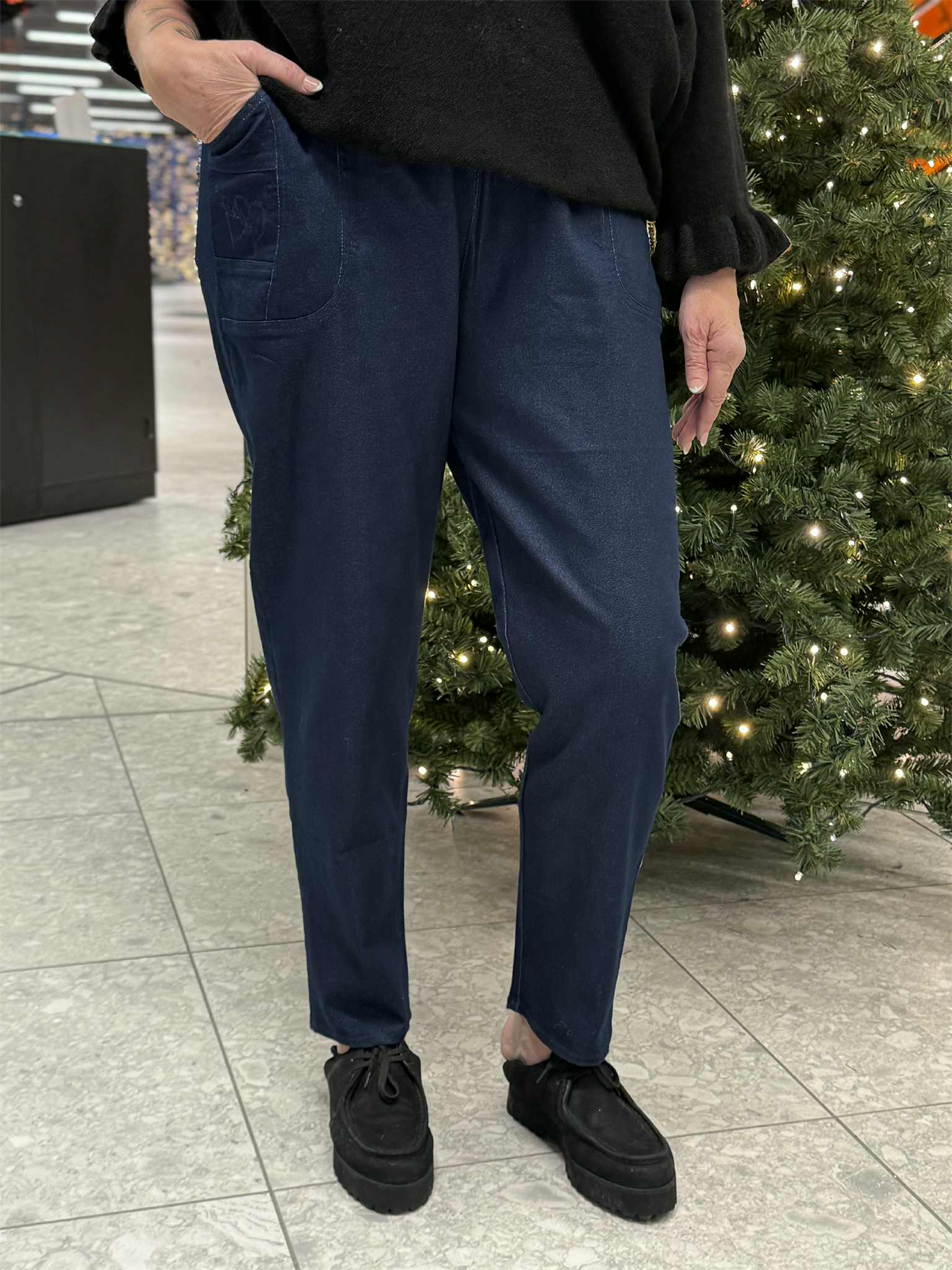 Bukse Cherry Berry Jeans Dark Blue