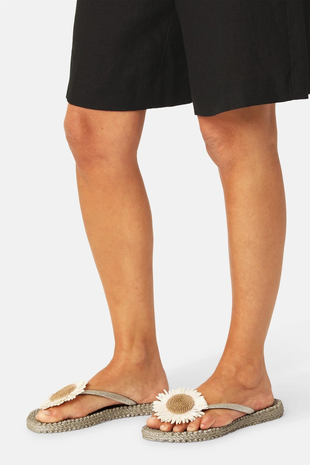 Flip Flop w. Flower Platin