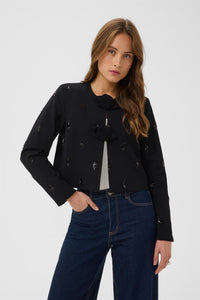 KAvally cropped blouse - Black Deep