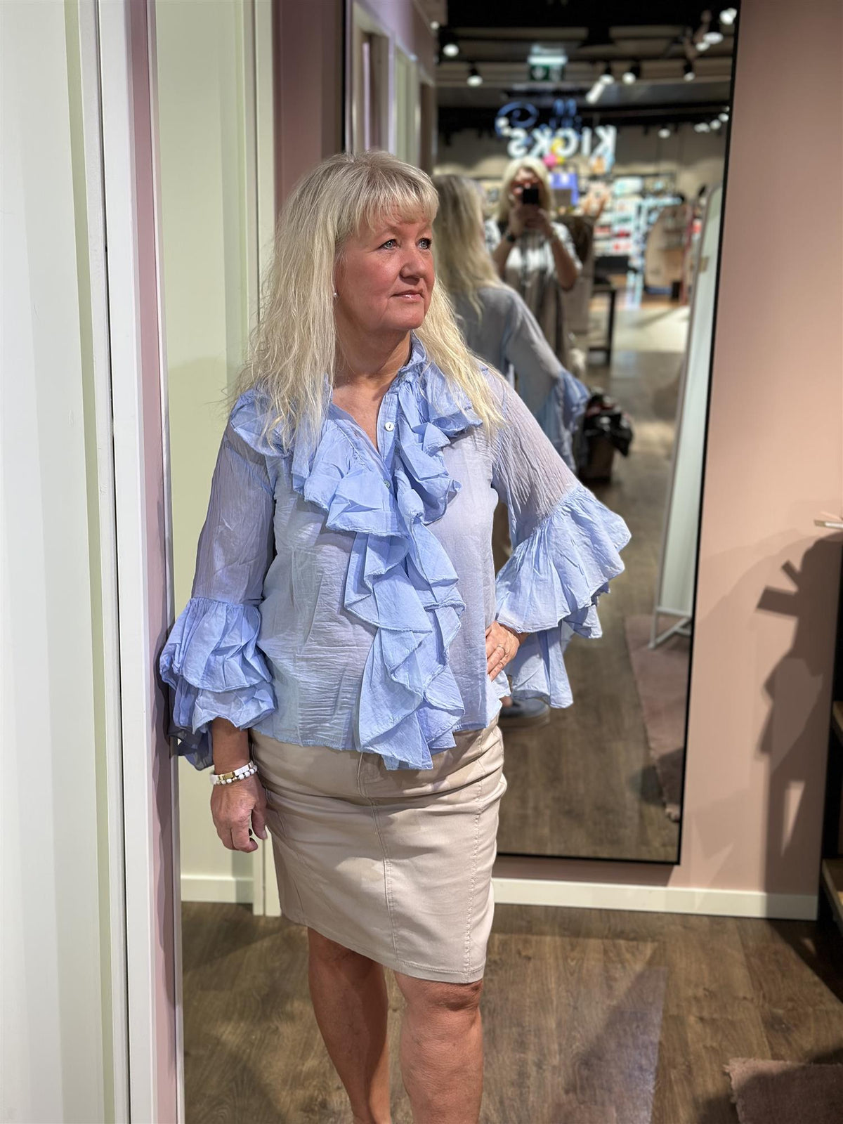 Bluse Ida Lys blå