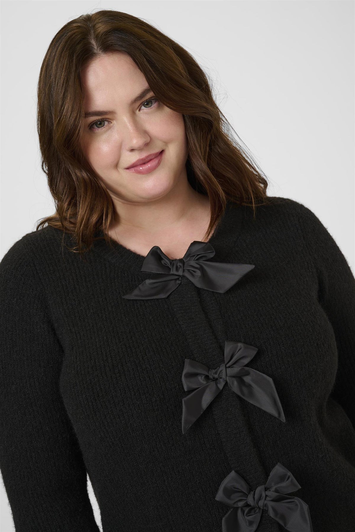 KCmaia Knit Cardigan Black Deep