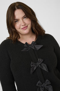 KCmaia Knit Cardigan Black Deep