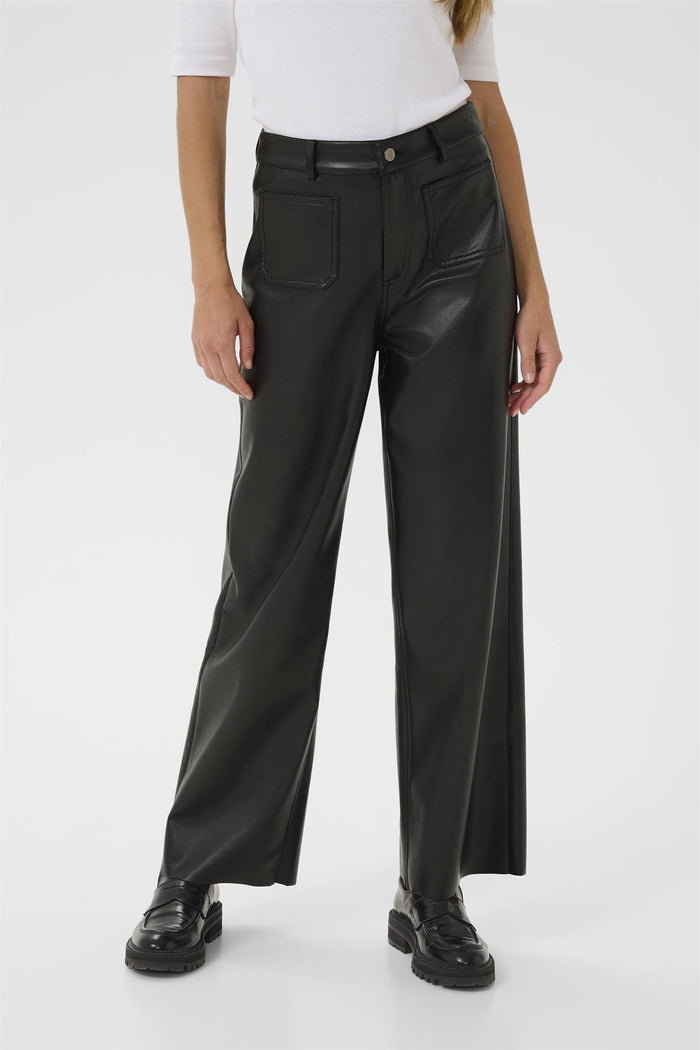 KAmikka PU Jeans Black Deep