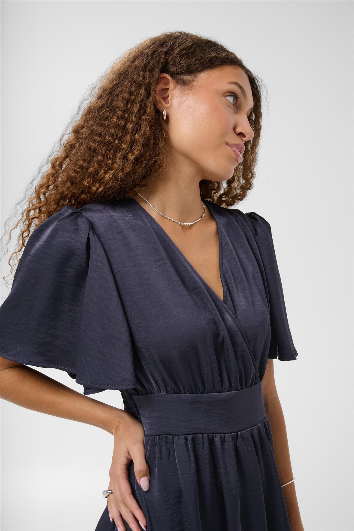 KAgunhild Long Dress - Graphite