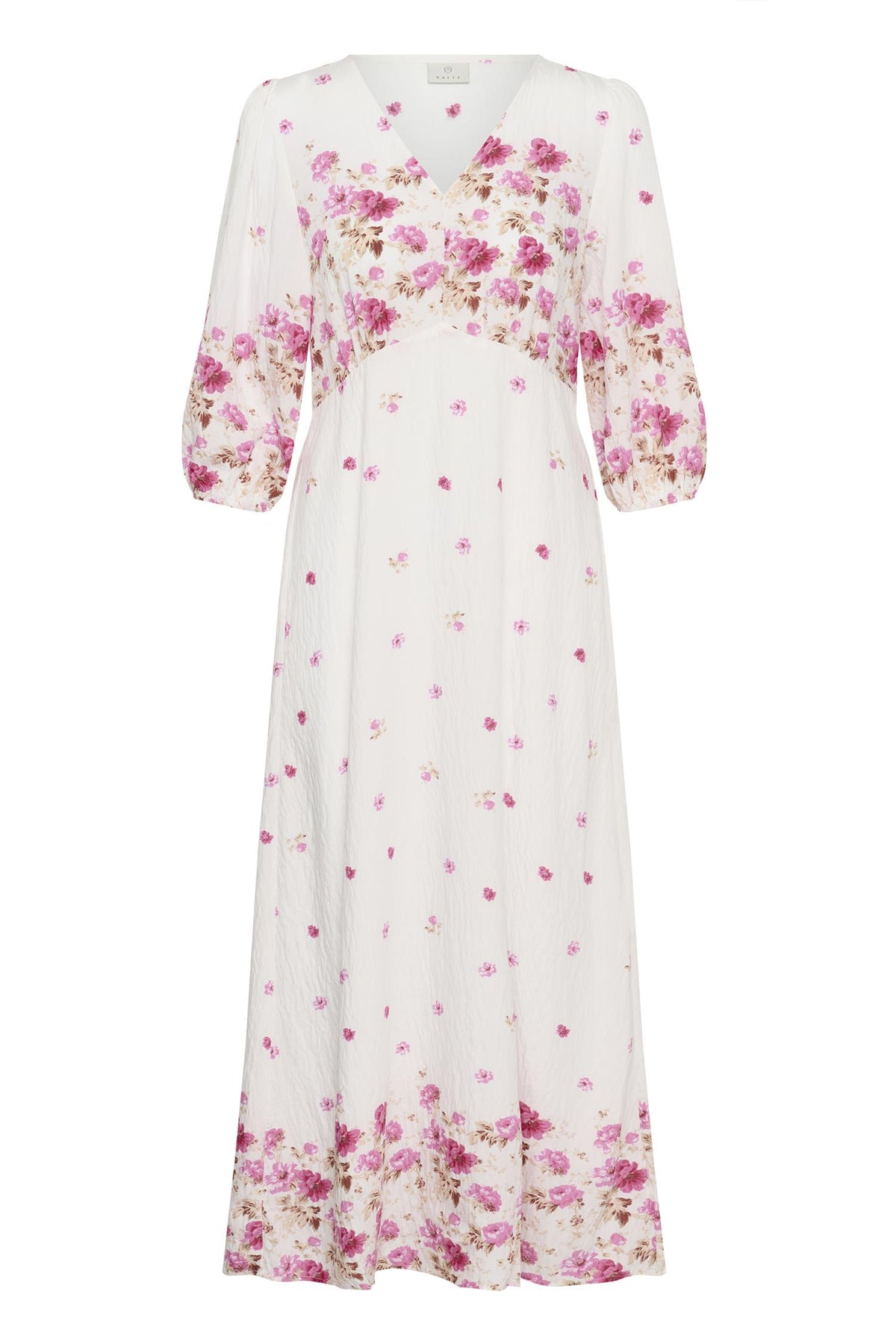 KArosine Long Dress White Rose
