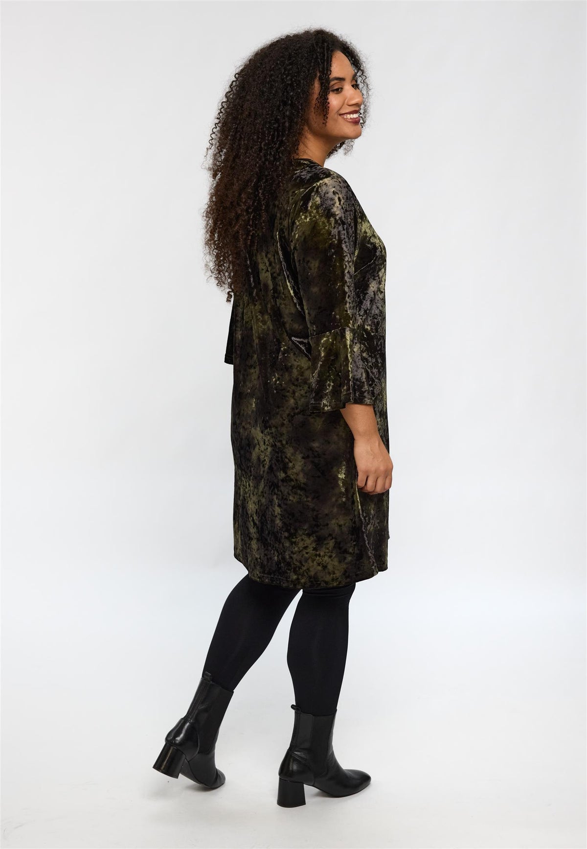 SHelda Dress Green Velvet