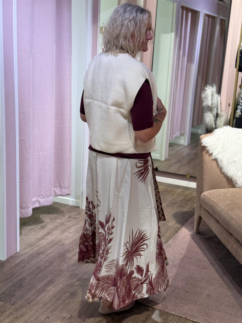 Skjørt Palme Bordeaux