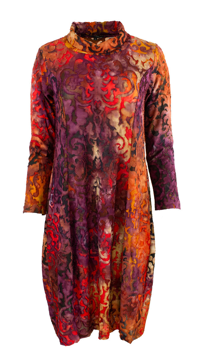 Kjole Hals Burnt Orange