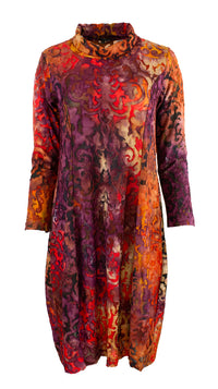 Kjole Hals Burnt Orange