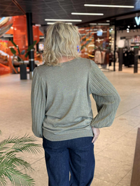 KCregitta Pleat Knit Pullover Morel