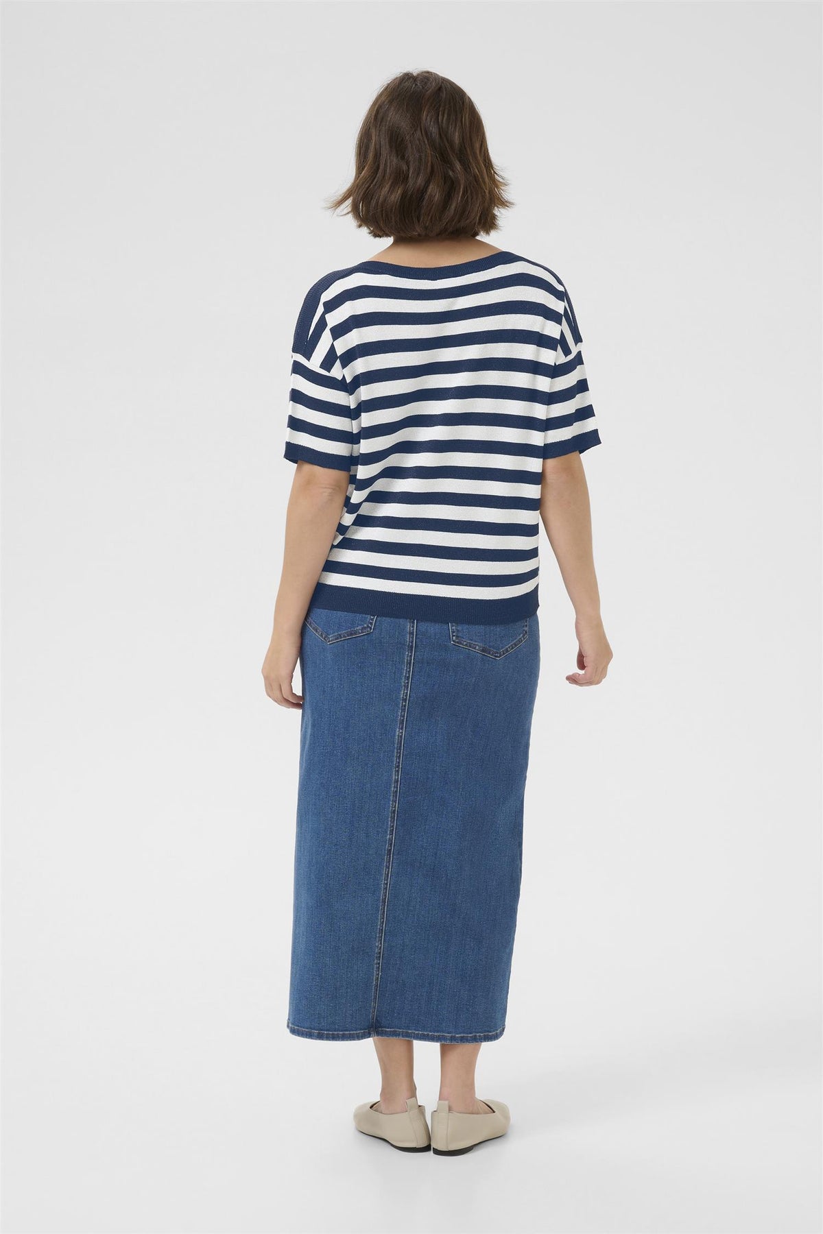 KAregina Striped Pullover Midnight/chalk Str