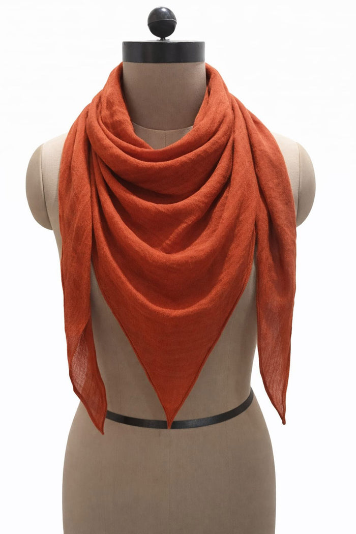 Skjerf Boheme Ull - Burnt Orange