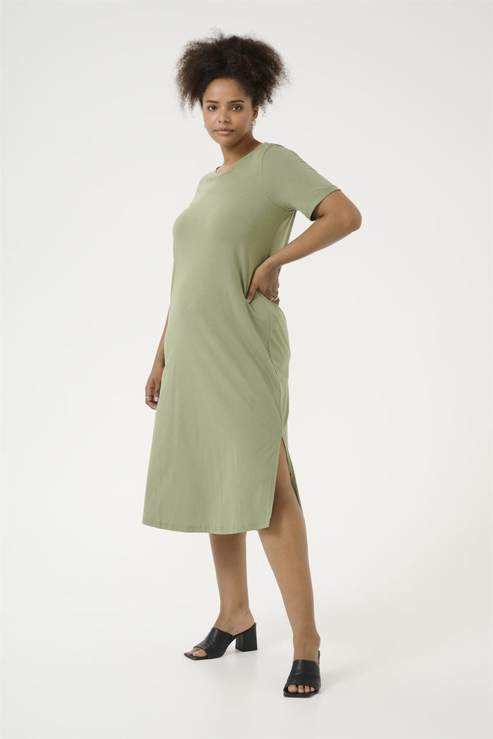 KCcaline Dress Oil Green