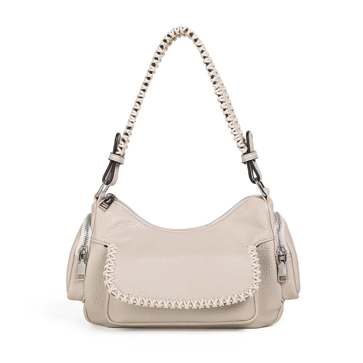 Fanny Bag m. Makrame Hvit
