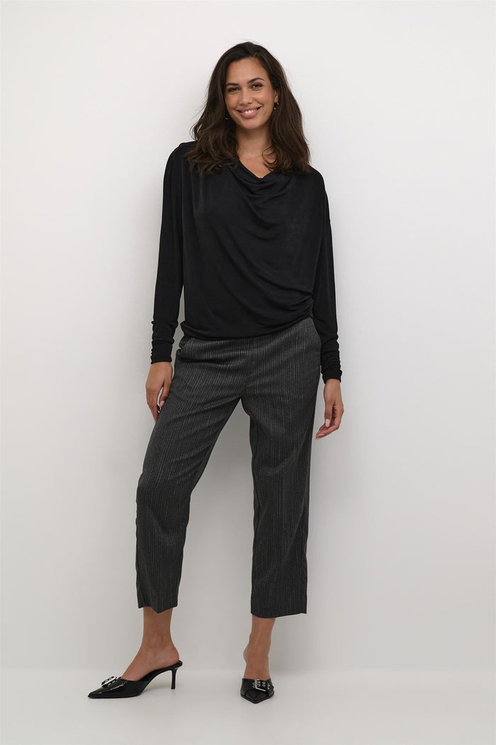 KAgina Jersey Blouse Black Deep