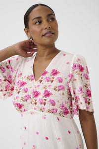 KArosine Dress White Rose