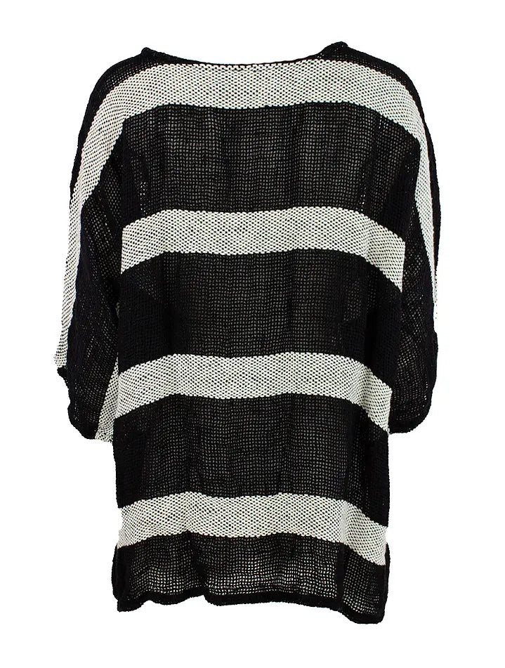 Top Kort Sort Print