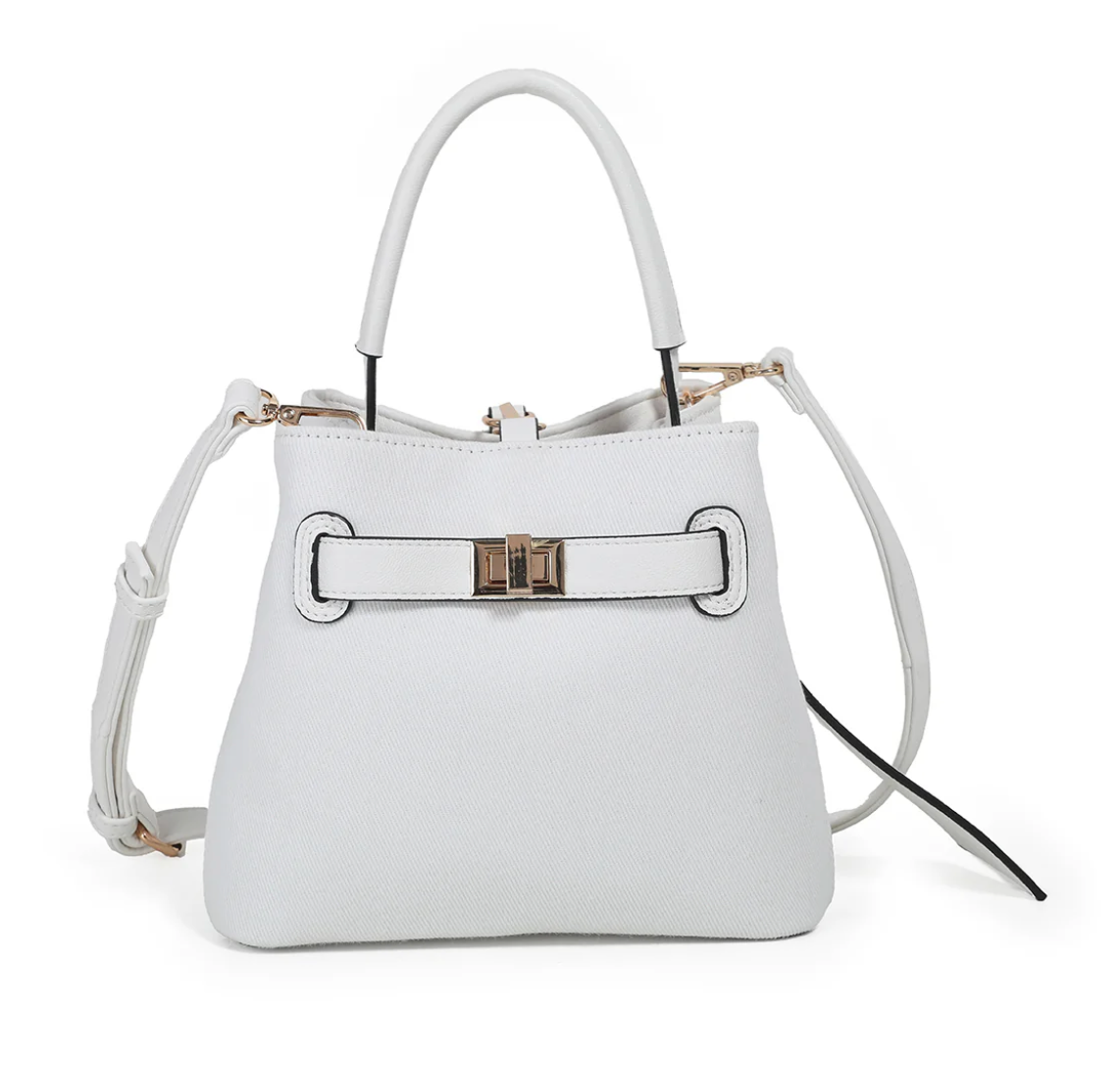 Joy Liten Bucketbag Hvit