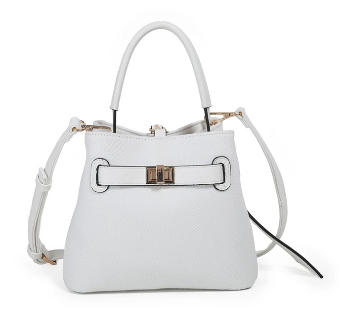 Joy Liten Bucketbag Hvit